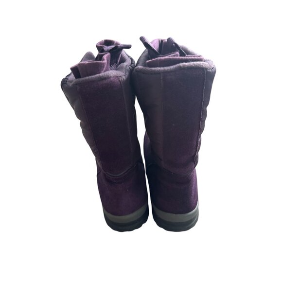 LANDS END Women's  Purple Lined Water Resistant Winter Snow Boots Size 8 - Picture 7 of 8
